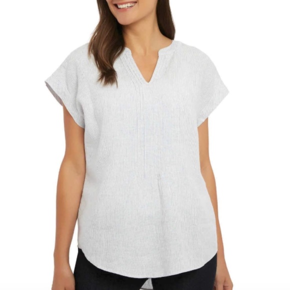 Adrienne Vittadini Tops - Adrienne Vittadini Ladies' Cap Sleeve High-Low Shi